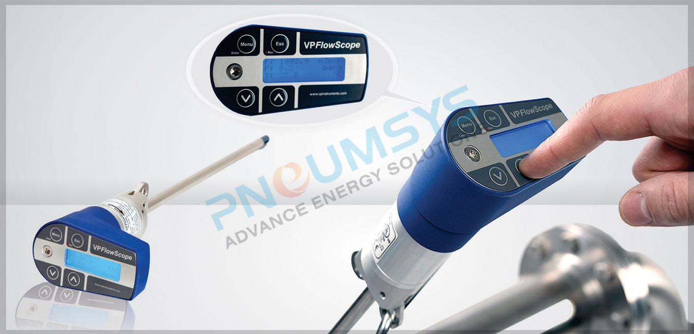 VPFlowScope Probe flow meter for compressed air, gases